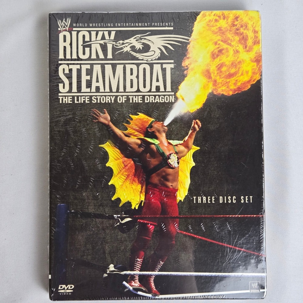 WWE Ricky Steamboat The Life Story Of the Dragon 3 Disc DVD Set 2010, New Sealed
